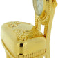 Miniature Clock Gold Plated Antique Chair Solid Brass IMP1063  CLEARANCE NEEDS RE-BATTERY