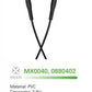 Woox MX0040 3.5mm Aux to 3.5mm Aux PVC Audio Cable, 3.3ft 1m, Black