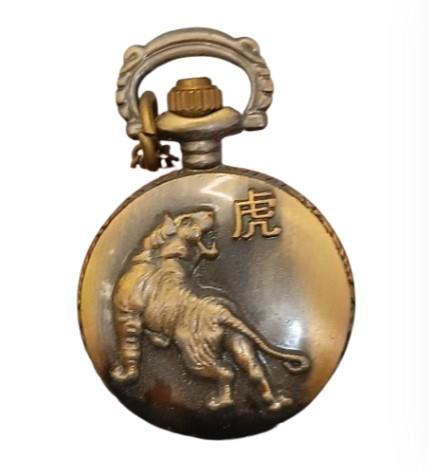 Retro Bronze Quartz Movement Pocket Watch Available multiple Design