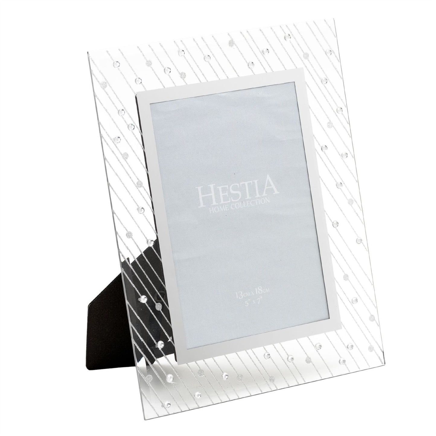 Hestia Mirror Glass Raindrop Design Frame 5" x 7"