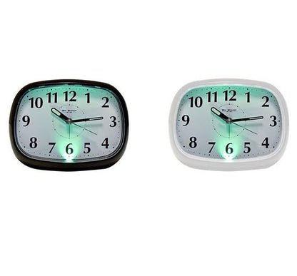 Wm.Widdop Alarm - Oval with Light & Snooze White