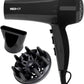 Red Hot 37019 2200W Professional Hair Dryer with Diffuser - Black