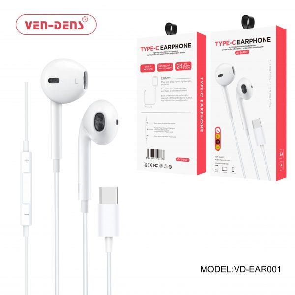 Ven-Dens Stylish Type C Earphones