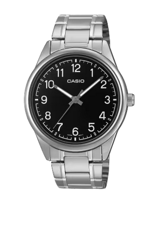 Casio Mens Black Face Bracelet Watch