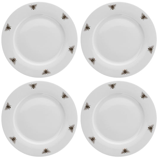 Hestia Set of 4 Gold Bee Dinner Plates