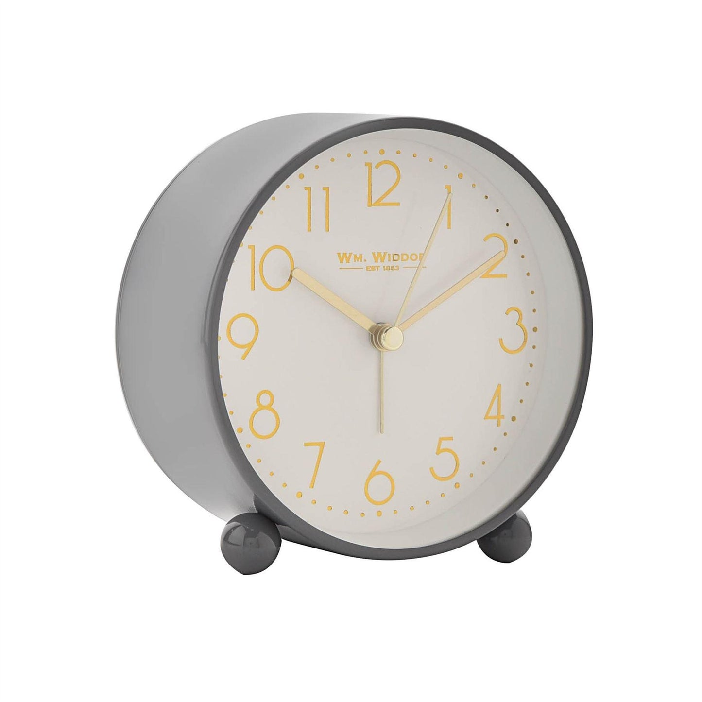 William Widdop Metal Alarm Clock Wtith Gold Dial 5175 Available Multiple Colour