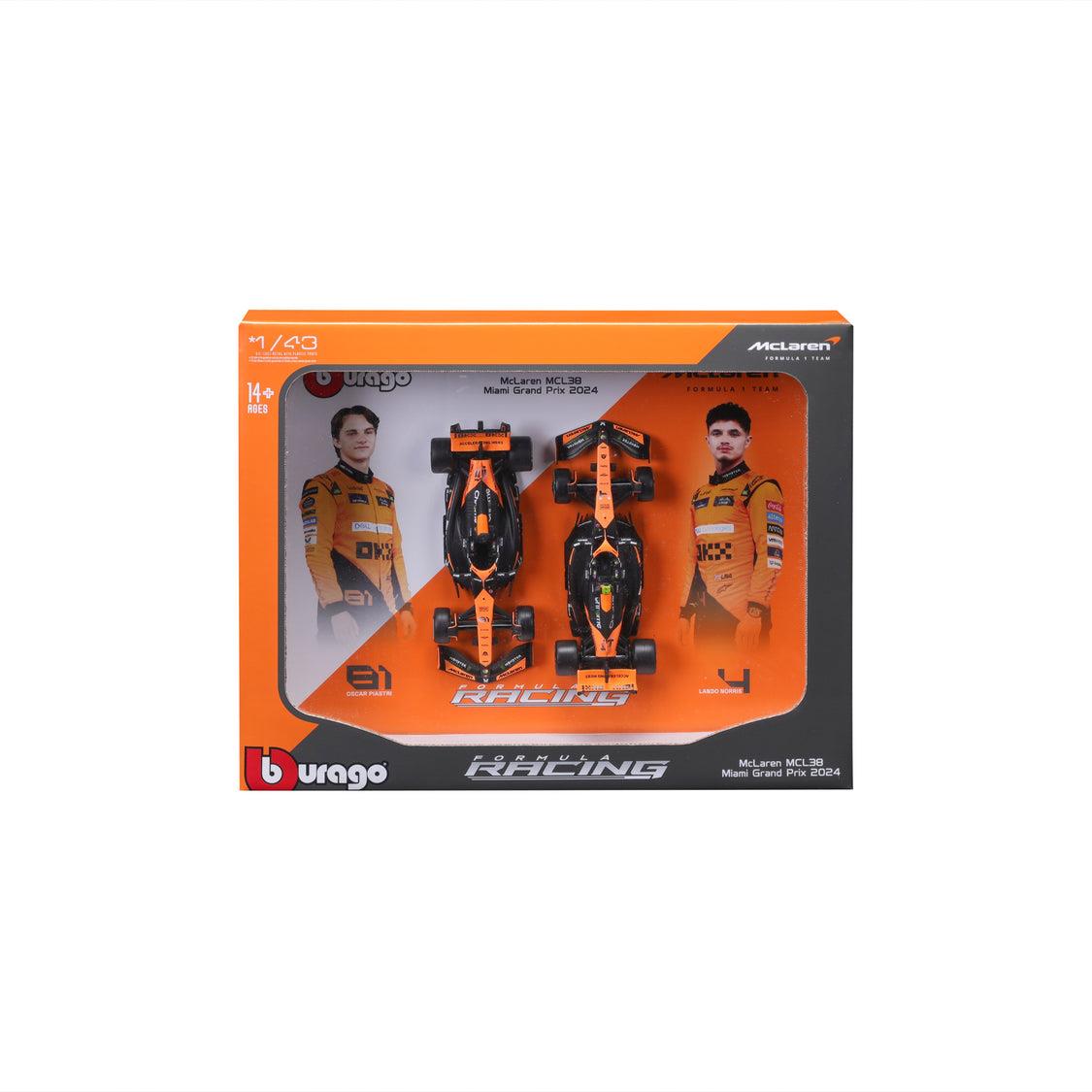 1:43 F1 MCLAREN 2024 Two Pack Norris And Piastri