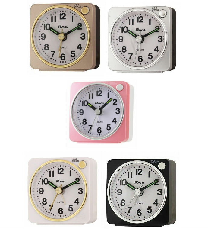 RC018 RAVEL MINI ALARM CLOCK AVAILABLE COLOURS