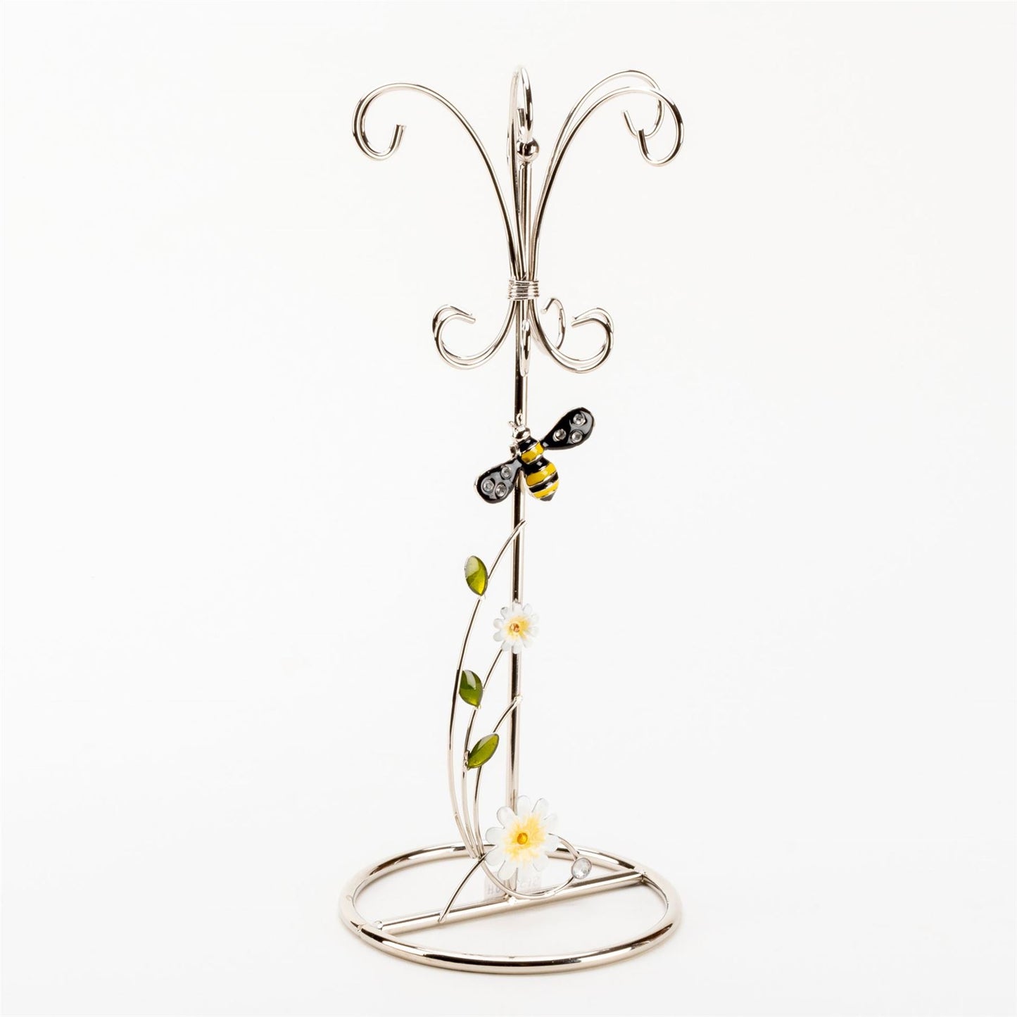 Sophia Classic Glass & Wire Bumble Bee Jewellery Holder