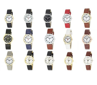 Ravel Mens Basic Leather Strap Watch R0105G Available Multiple Colour