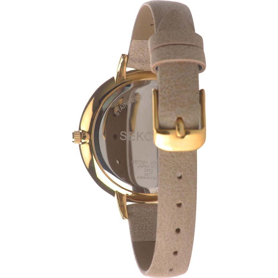 Sekonda Ladies Watch Gold Case & PU Strap with Grey Dial 2562