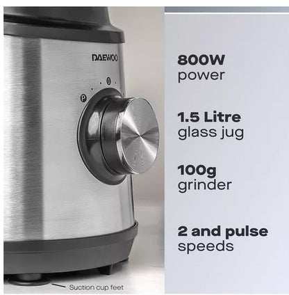 Daewoo 800w Stainless steel Blender & Grinder
