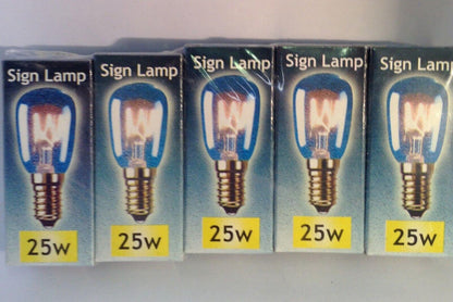 25w SES Oven Bulbs Pack of 10