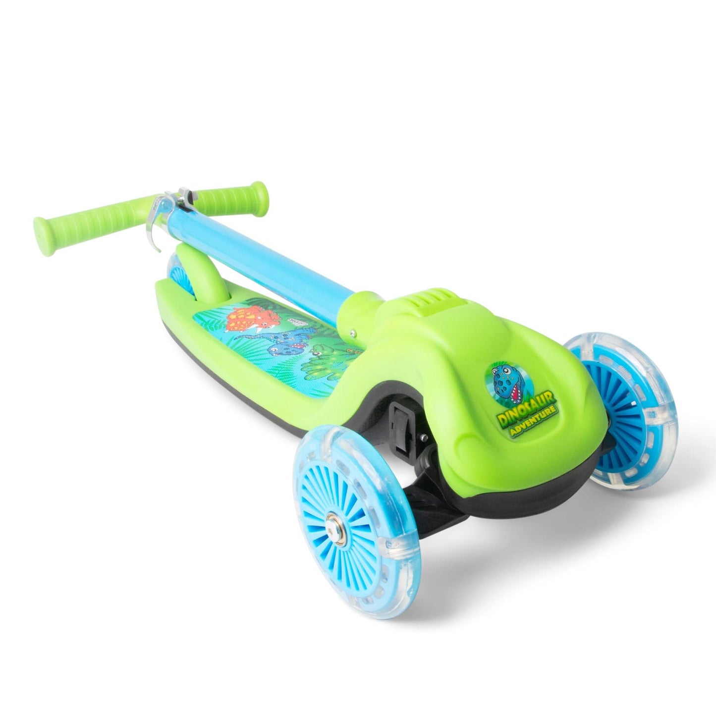 Dinosaur Trail Twister Scooter With Light Up Wheels