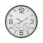 Hometime Black Cased Triple Dialled Clock 60cm