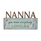 The Cottage Garden Letter Mantel Plaque "Nanna"