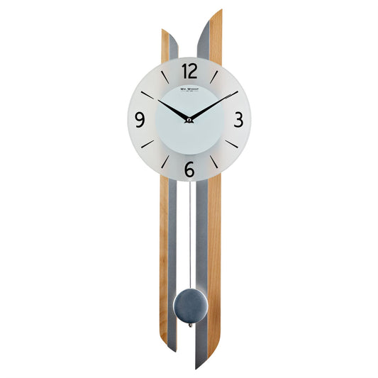 Wm.Widdop Solid Wood Pendulum Wall Clock 70cm