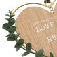 Love Story 'Husband & Wife' Heart Plaque with Leaves