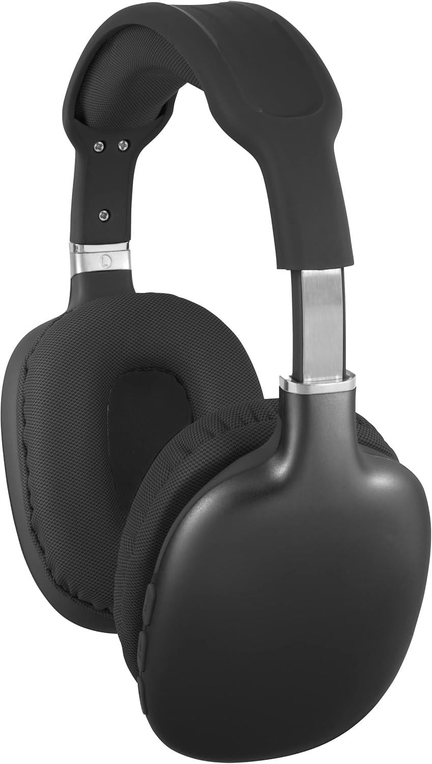 Maxim Bluetooth Headphones Wireless Range up to 25m, Calling, 12 Hours of Play Time, Metallic Black