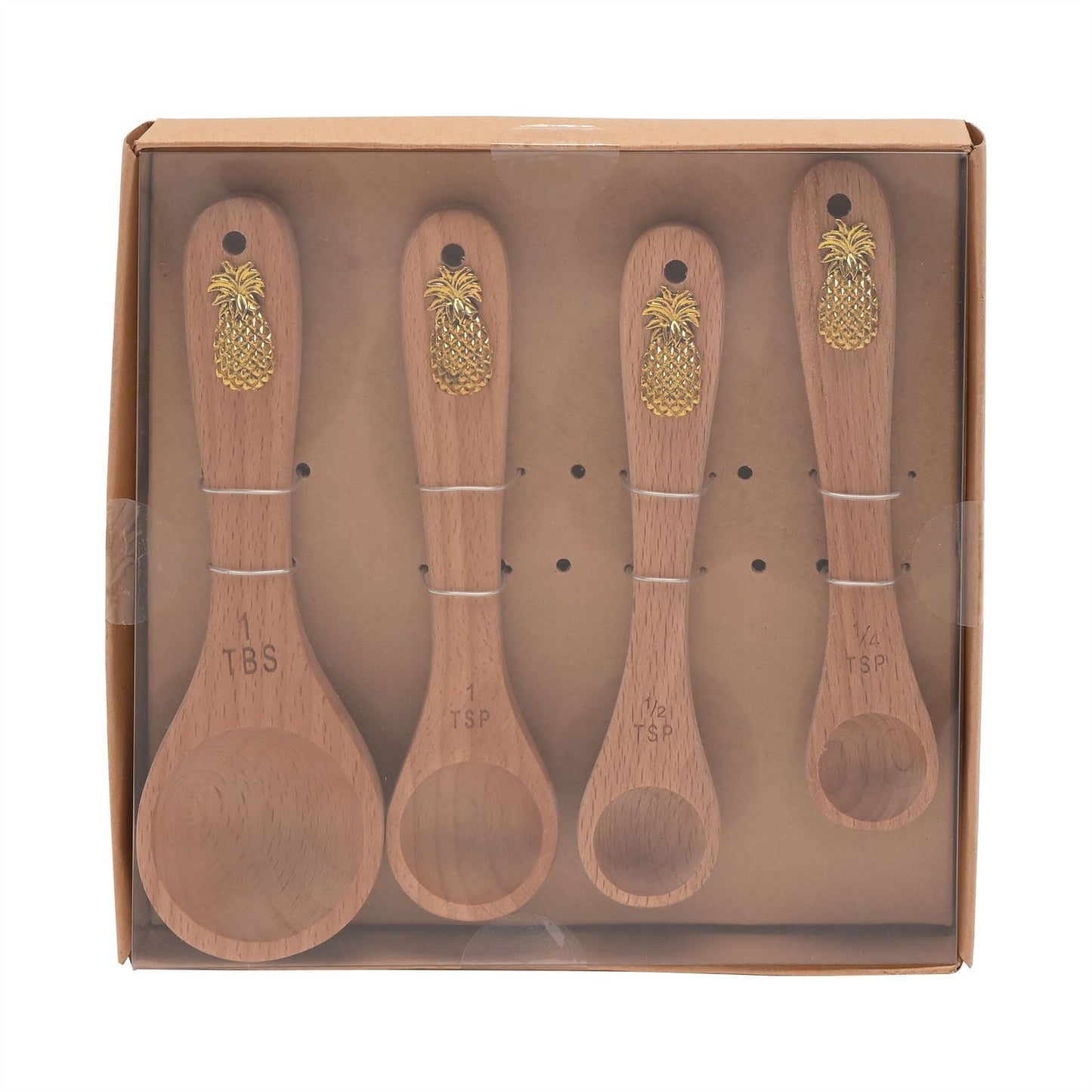 Hestia Set of 4 Measuring Spoons Pineapple