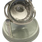 Miniature Clock Globe with Display Photo or Logo Silvertone Plated Solid Brass IMP422-AL - CLEARANCE NEEDS RE-BATTERY