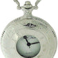 Jakob Strauss Open Window Classic Silver Tone & 12 Inch Brass Chain Pocket Watch - CLEARANCE NEEDS RE-BATTERY