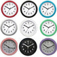 Champion Bold 9 inch Kitchen Black Wall Clock KC515 - Multiple Colour