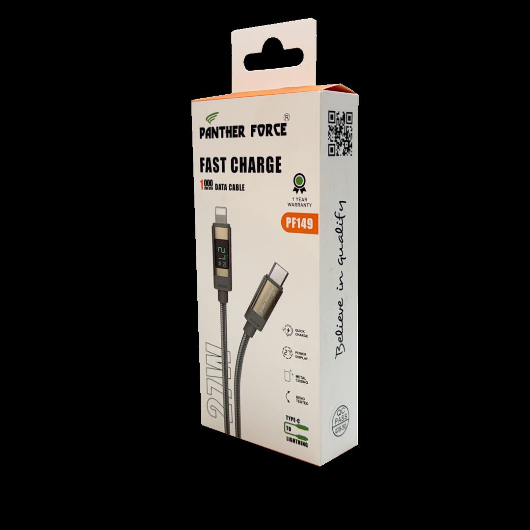 Panther Force LED Indication 27W USB-C to 8 Pin Cable