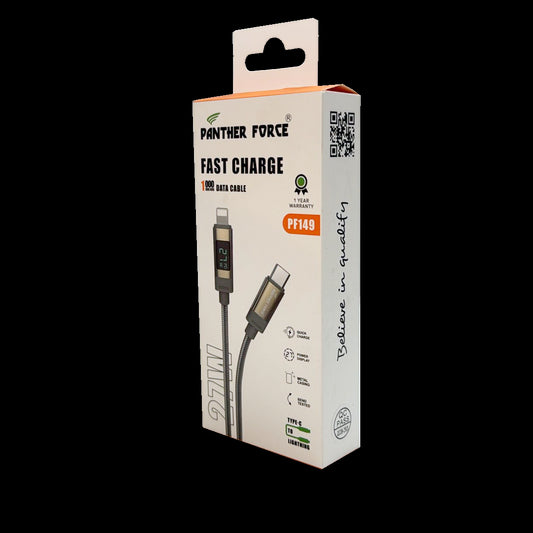 Panther Force LED Indication 27W USB-C to 8 Pin Cable
