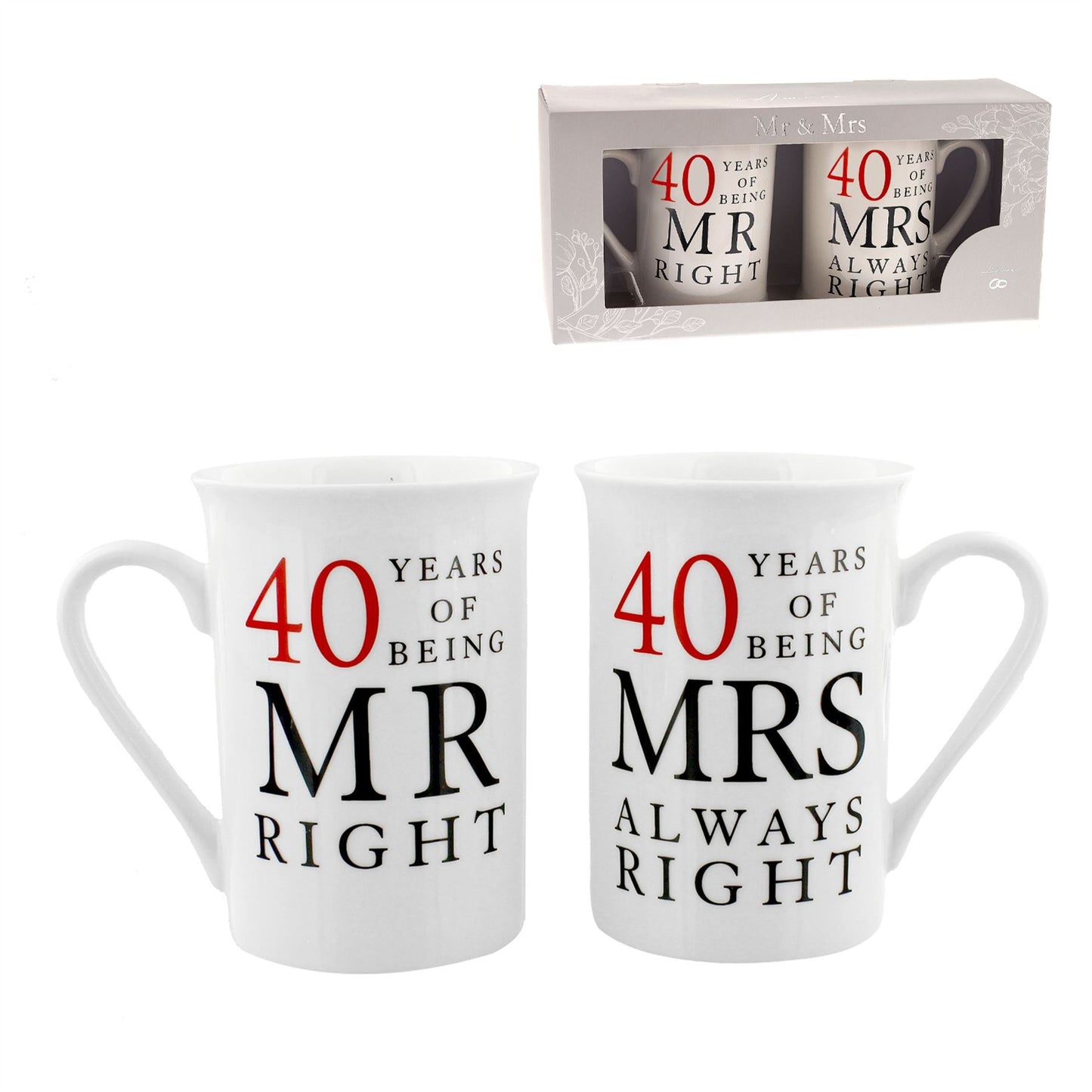 Amore Gift Set - 40 Years Of Mr Right/Mrs Always Right