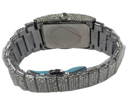 NY London Mens Bling Fashion Dated Rectangle Gold Dial Gold Bracelet Watch Available Multi Color