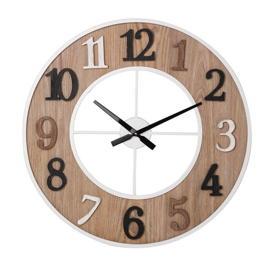 Hometime Wood & Metal Wall Clock 60cm