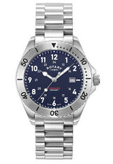 Rotary Mens Commando Stainless Steel Bracelet Watch