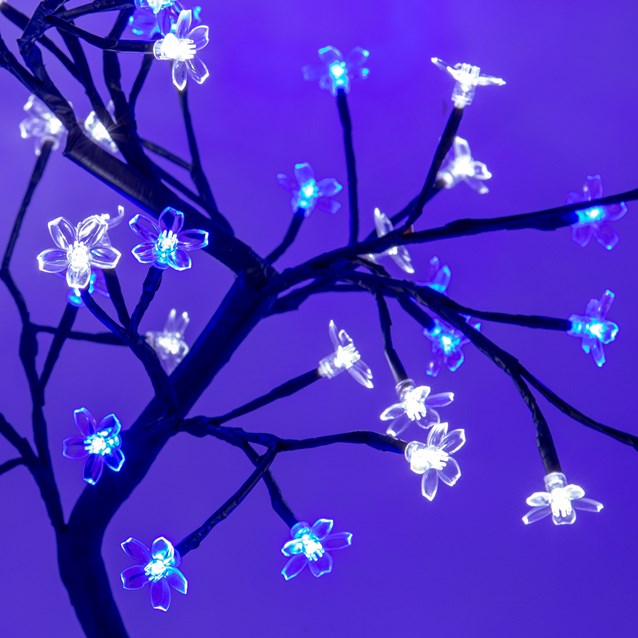 Christmas Workshop 45CM 48 LED Blossom Tree - Blue & White (Carton of 6)