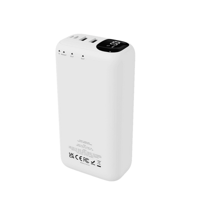 WYE Flux Super Fast Charging Power Bank – 30000mAh, Dual USB-A + USB-C, LED Display