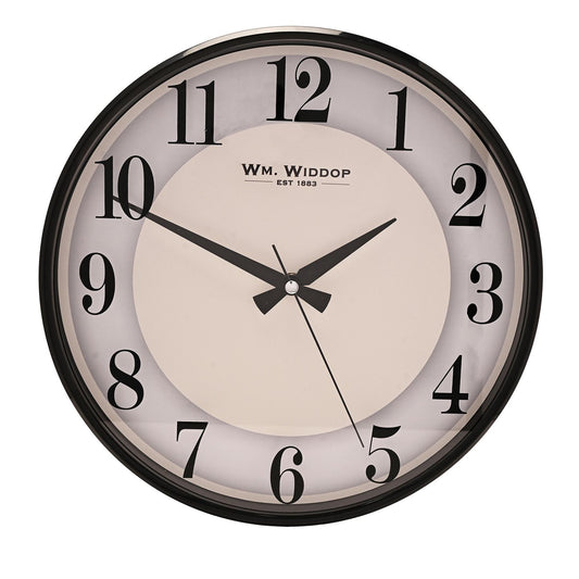Wm Widdop White Dial Slim Line Wall Clock 31CM W9807
