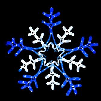 Christmas Workshop 9M LED Blue/White Snowflake Rope Light Silhouette (Carton of 5)