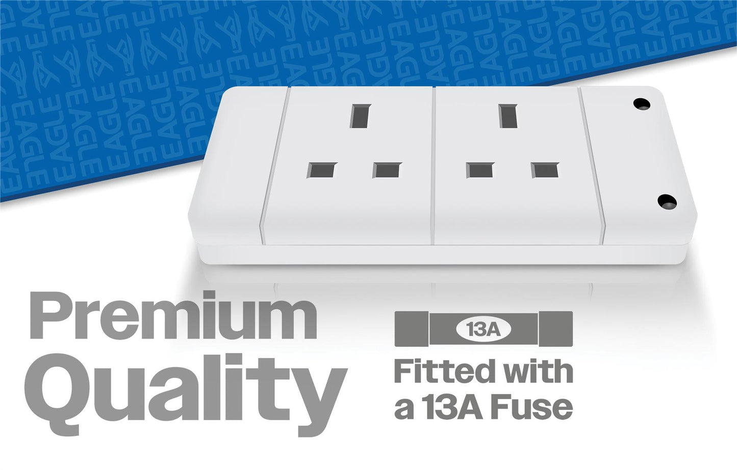 2 gang Single Extension Socket