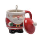 Lidded Santa Mug with Spoon (Carton of 24)