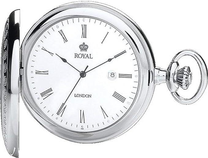 Royal London Limited Edition 91111-01 Pocket Watch Metal Strap NEEDS BATTERY