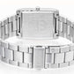 Lorus Mens Basic Fashion Rectangular Date Blue Dial Silver Stainless Steel Bracelet Watch RH935RX9