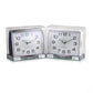 Ravel Large Square Retro Bedside / Mantle Quartz Alarm Clock RC037 Available Multiple Colour