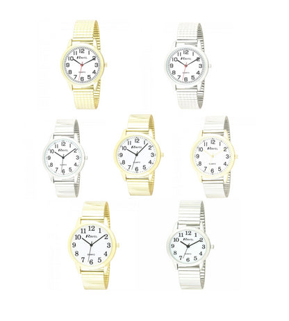 Ravel Mens Basic Bold Number Expander Bracelet Watch R0232G