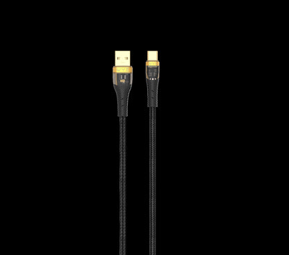 Wyeflow 60W GoldTip Braided Fast Charge/Sync USB to Type C Cable 1m