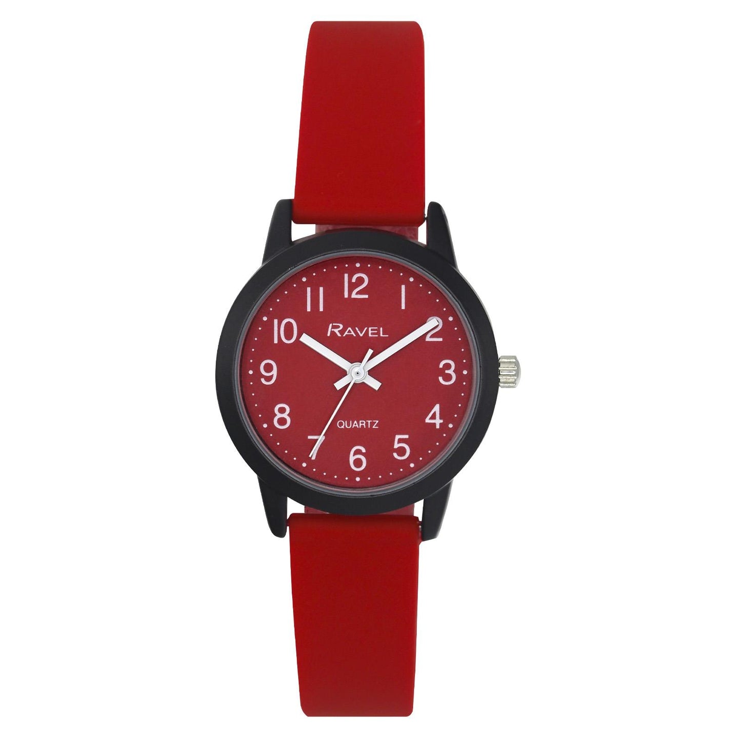 Ravel Ladies & Girls Sports Red Silicone Watch R1813.10