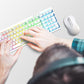 Wyeflow Wireless Gaming  RGB Backlit Keyboard - White