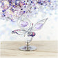 Crystocraft Chrome Plated Orchid Butterfly