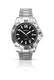 Sekonda Mens Analogue Dated Black Dial with Stainless Steel Bracelet Watch 1171