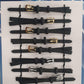 Leather Black Watch Straps Pk10 Available sizes 10mm To 24mm 1005.05