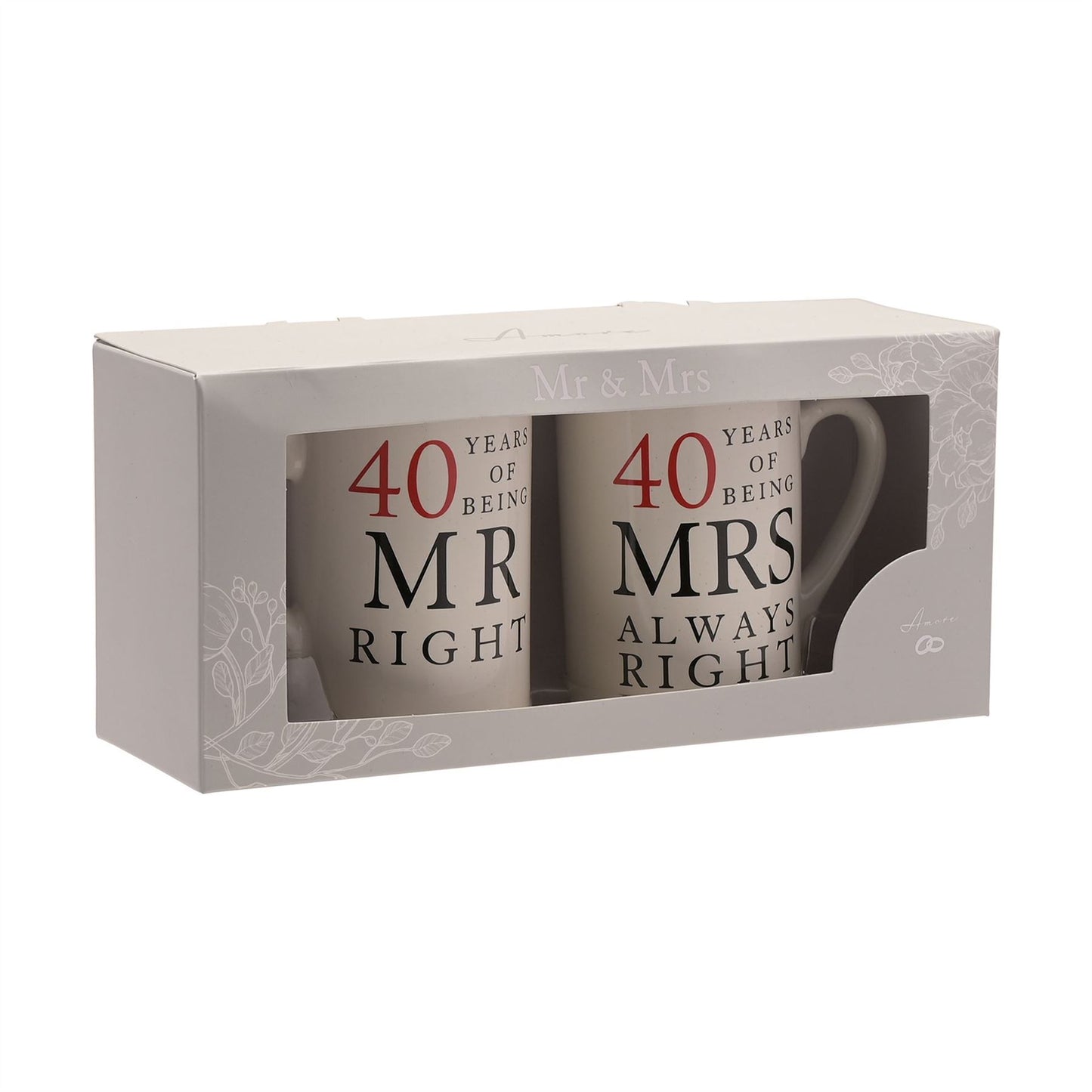 Amore Gift Set - 40 Years Of Mr Right/Mrs Always Right